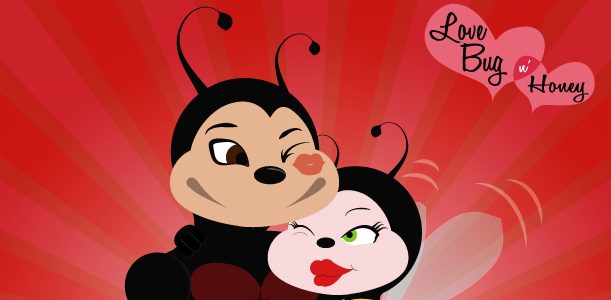 Love Bug and Honey Valentines Day Card